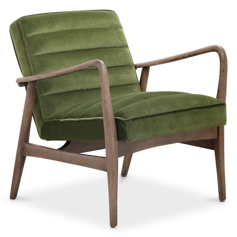 Upholstered Armchair, Green