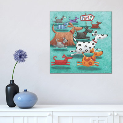 Party 1 Piece Wrapped Canvas Wall Art