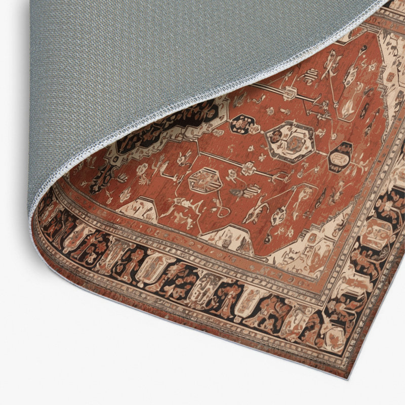 Tapis d'intérieur et d'extérieur brun Persian, Rectangulaire 2 pi x 3 pi