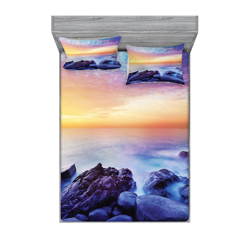 Microfiber Sheet Set, Full Sheet Set with Fitted Sheet