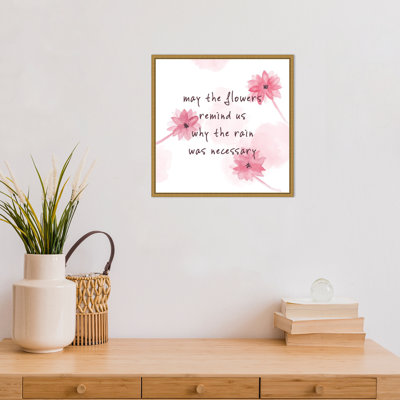 " Summer Flower Quote I " by Melissa Wang