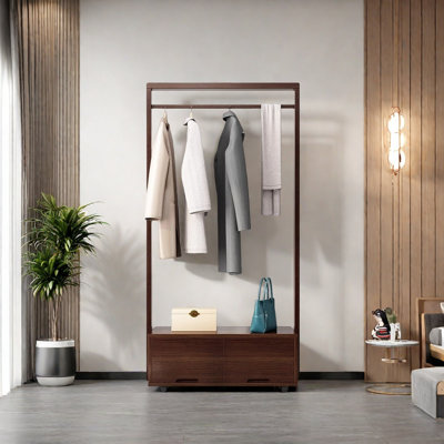 Versatile 360° Rotating Wardrobe with Storage