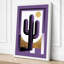 Desert Saguaro Art Deco 1 Piece Wrapped Canvas Wall Art-1955209440-1955209449