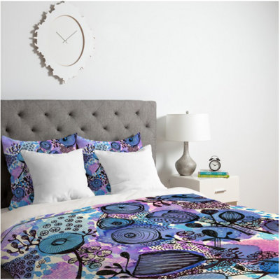 Julia Da Rocha Modern & Contemporary Floral Duvet Cover