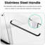 Porte de douche double 72 "H 72", l 56 "-60", verre trempé de 6 mm, noir mat, élément de salle de bain semi-coulissant l 56 "-60" x H 72 ", porte 1/4"