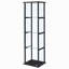 Vitrine noire à 4 tablettes