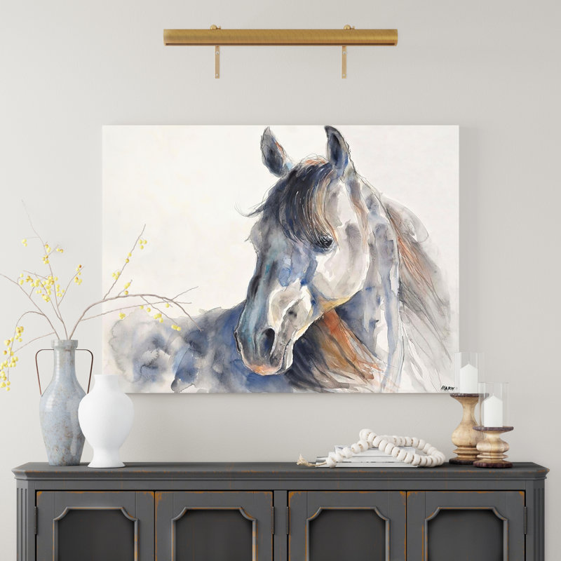 «Look back» par Patti Mann - reproduction d'art sur toile, Toile tendue, H 36 po x l 48 po, Sans cadre