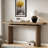 Simple Console Table With Clever Tabletop Design And Elegant And Lively Shape-2047549654