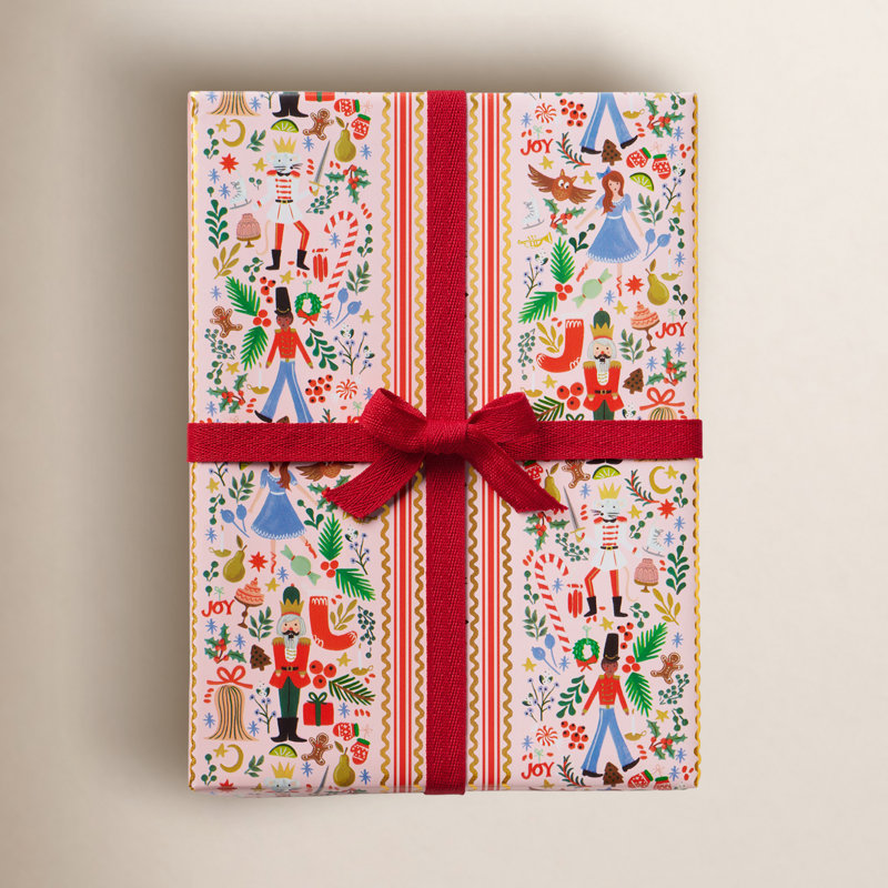 Holly Jolly Nutcracker Continuous Wrapping Roll