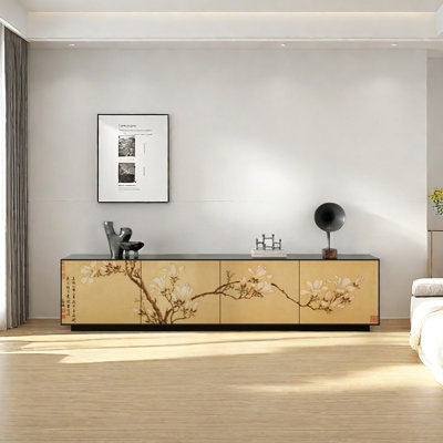 Durable Pine Wood TV Stand