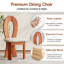 Chaise de salle à manger avec pieds en bois (ensemble de 2)-1322782363-1322782361