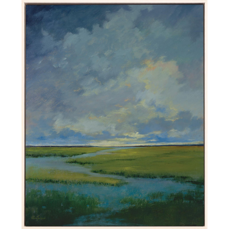«Quiet Reflection White Floater Frame», art mural