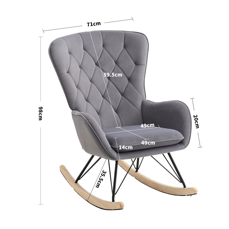 Rocking chair, Grey