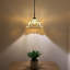 Luminaire suspendu Kleist Tiffany en verre coloré doré de style baroque inclus l 12 po x P 12 po x H 60 po