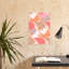 Warm Floral Pattern Abstract Modern Retro Flower Nature Wall Art Print by Dominique Vari - Wrapped Canvas Print-257666296