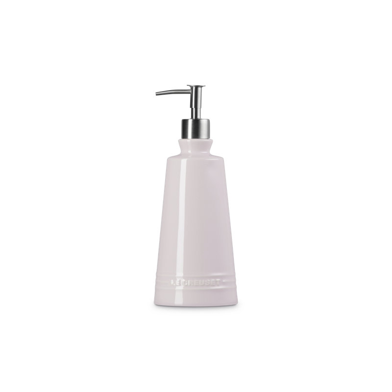 Le Creuset Stoneware Signature Soap Dispenser 20 Oz Sea Salt, Pink