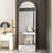 4Th Generation Full Body Floor Mounted Mirror With Gold Aluminum Frame, 64.9" X 23.2", Ideal For Clothing Store And Coffee Shop Alloy