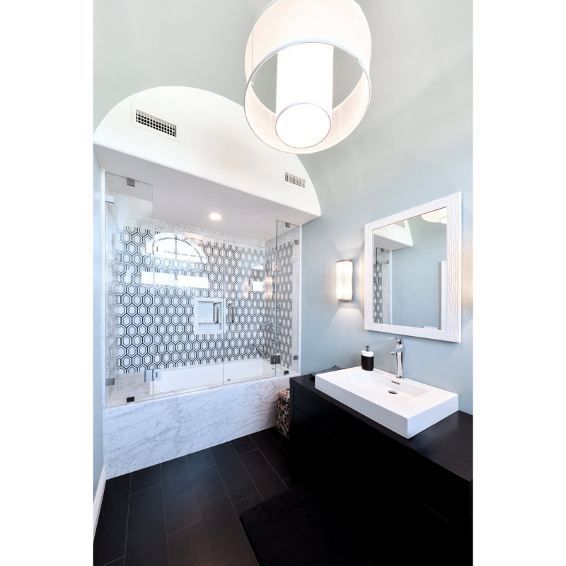 Baignoire de trempage Thames, Blanc mat, Noir mat