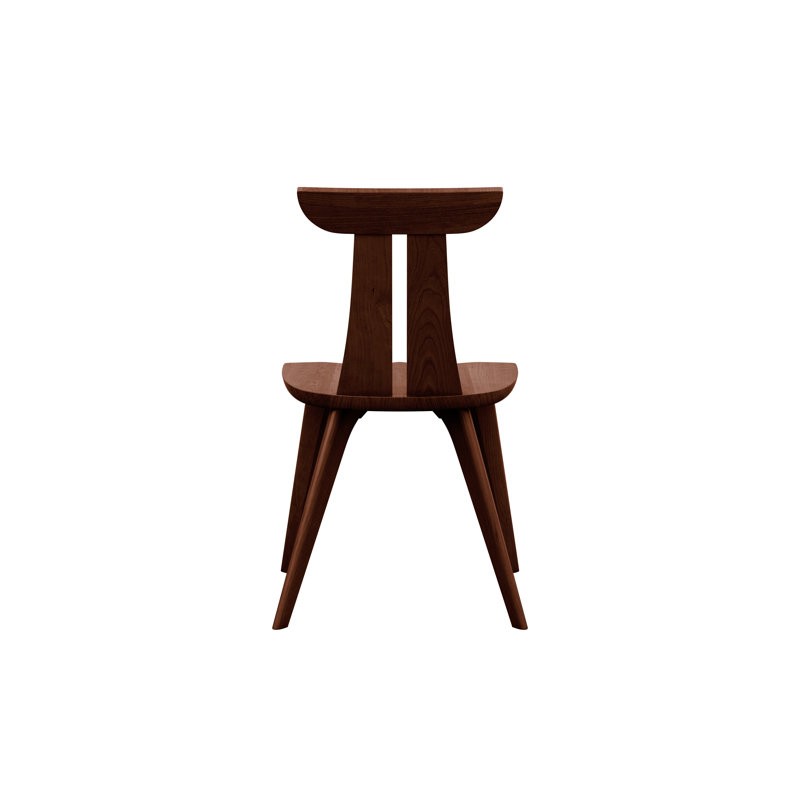 Estelle 18.5'' H Solid Wood Side Chair, Cognac Cherry