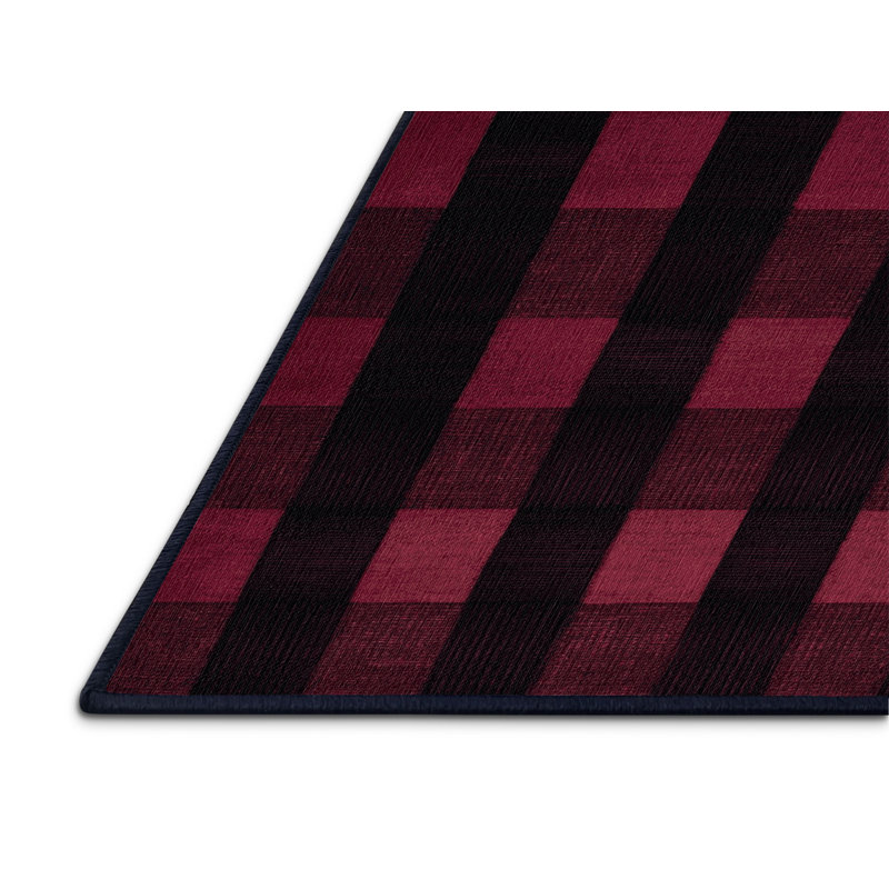 Tapis mauve lavable à la machine, Rectangle 5 pi x 8 pi