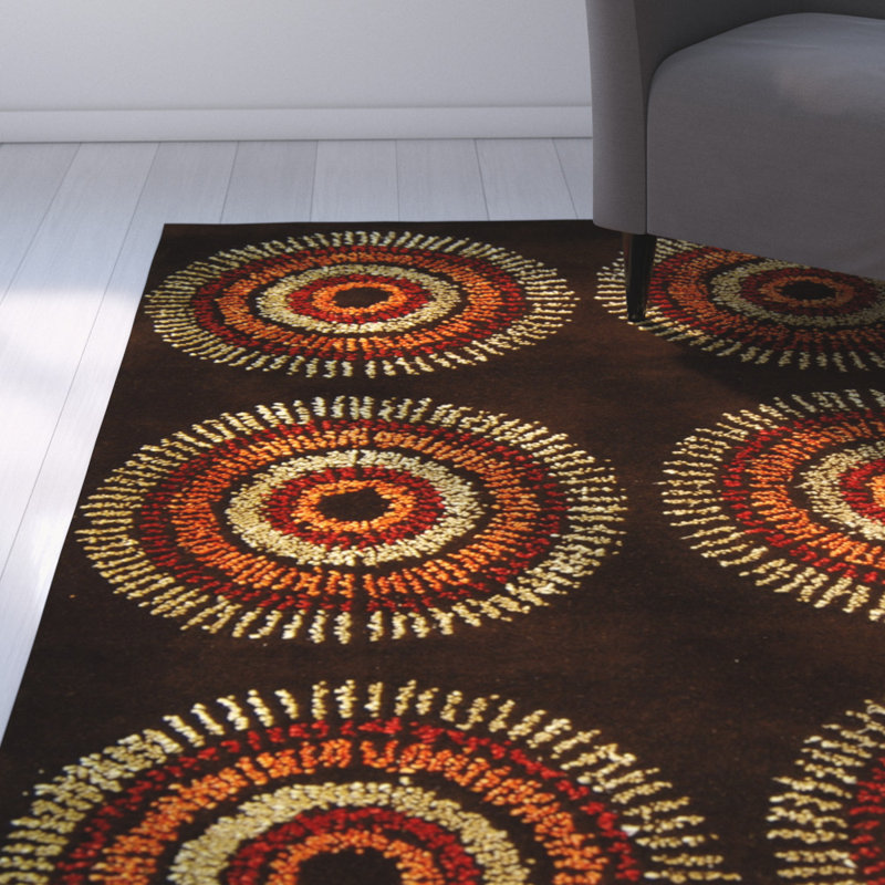 Amier Hand Tufted Wool Geometric Rug, Square 6'