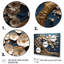  «Golden White and Blue Orchid Flowers Tree I - Tree Multipanel Wall Art
