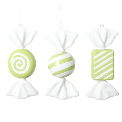 7.5'' Striped Ball Ornament