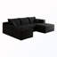 Canapé modulaire rembourré en U avec repose-pieds-130622444-130622448