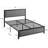 Genard Bed Frame Linen Upholstered Headboard with Nailhead Trim Heavy-Duty Queen Size Platform with Strong Metal Slats, No Box Spring Needed, Under Bed Storage-441597581-446134012