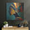  «Soulful Whisper» par Rich Monet, art mural en métal, 24 po x 24 po