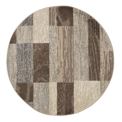 Slate Patchwork Power Loom Stain Resistant Area Rug