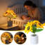 Shimmering Sunflower Lamp 3 Warm LED Lights 3 Levelss Dimming Sunflower Night Light Ambient Home Decor USB Charging Valentine's Day Gift For Living Room Bedroom