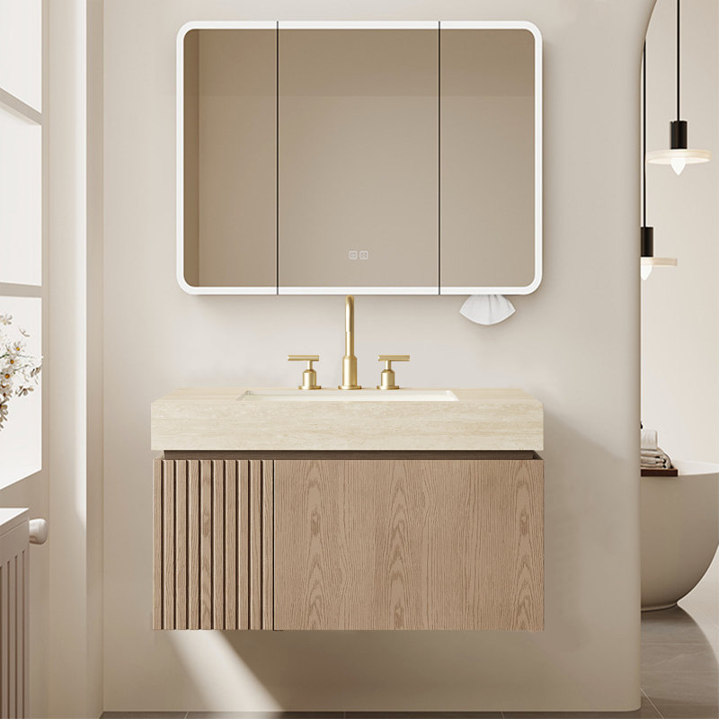 Armoire de salle de bain flottante Mid-Century