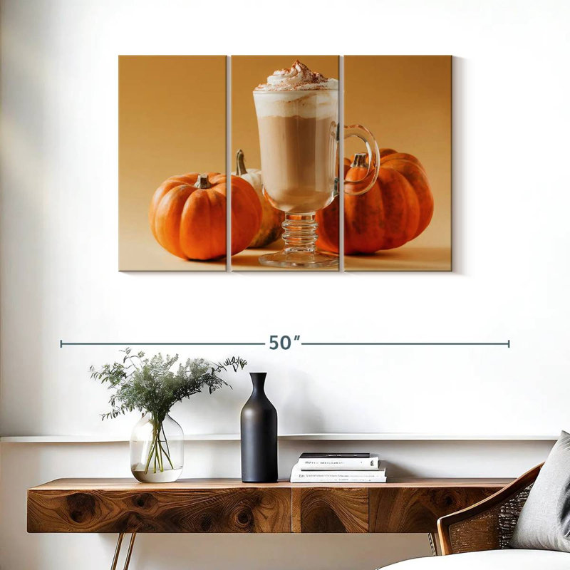 Yarlin Spiced Pumpkin Latte, 24" H x 38" W