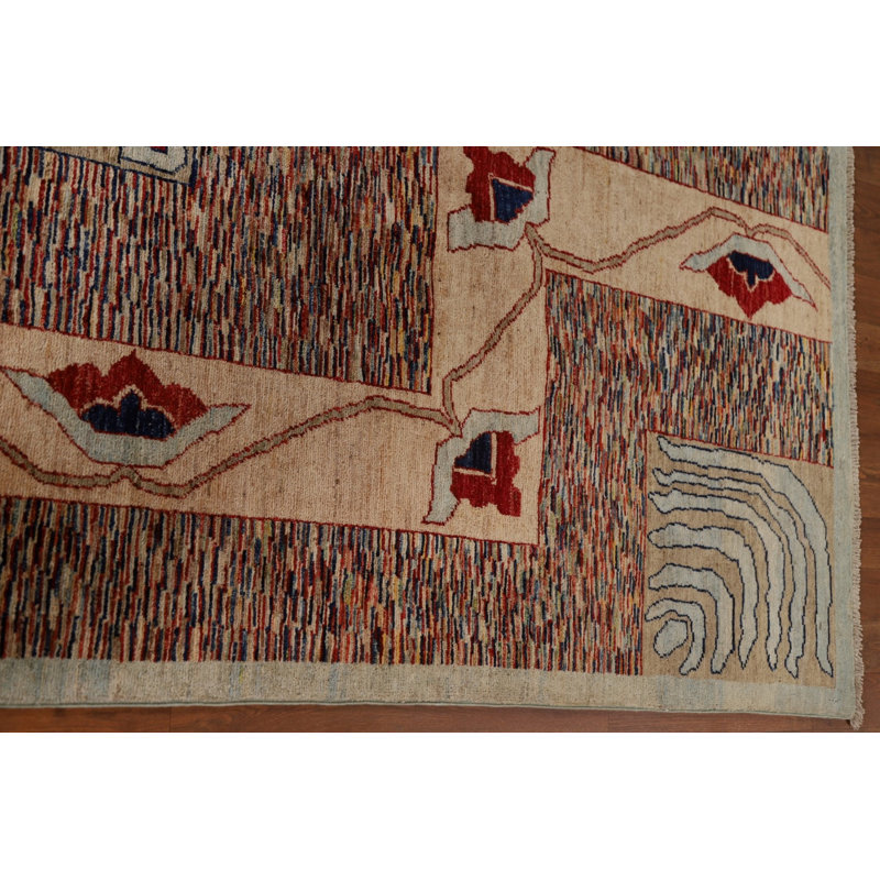 Wool Striped and Geometric Indoor Rug