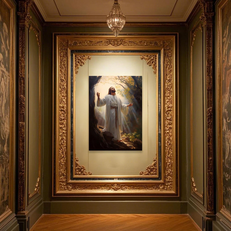 Jésus, art mural sur toile, peinture murale, peinture de Jésus