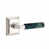 Polished Nickel/Green Marble Handle