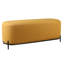  Banc rembourré en tissu jaune avec pieds en métal Glenorie-893970410-893970407