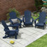 Chaise Adirondack pliante en PEHD Vinnie