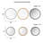 Beaded Round Wall Mirror 27"D