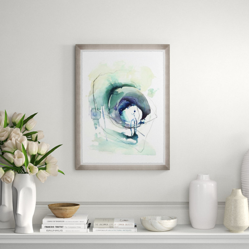 Ocean Voice I Print by L. Bodine, Glass Coat, 32" H x 24" W x 1.5" D