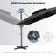 Parasol double déporté de 3,35 m x 2,74 m, base incluse-1451494586