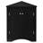 Black Triangle Cabinet With Adjustable Shelves, Enhances Storage Capacity Stylish Shelves For Linen Closet-1896196905