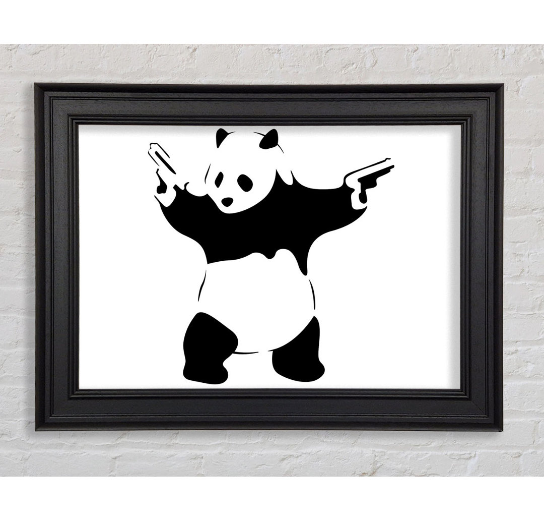 Panda Guns - Einzelne Bilderrahmen Kunstdrucke