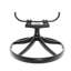 5 pièces en fonte d'aluminium pour le jardin: 4 chaises pivotantes et table rectangulaire, structure noire, apparence élégante, sièges confortables, intempéries, coussins inclus, installation simple à l'extérieur-1008905430