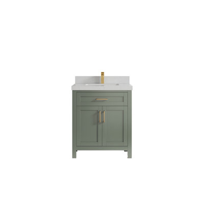 30 po Cambridge X P 22 po De salle de bain Quartz de Carrare