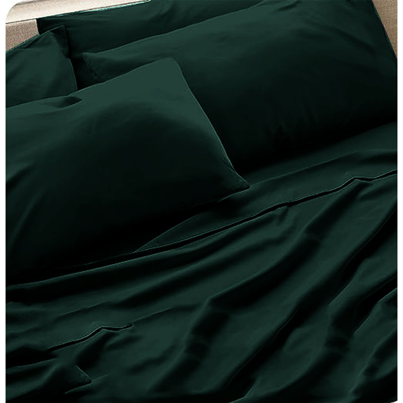 6-Piece Premium Deep Pockets Microfiber Sheet Set, Full, Emerald