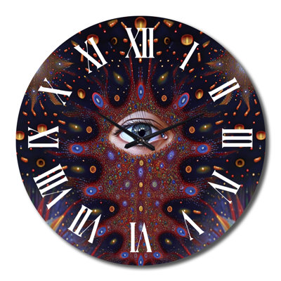 Horloge murale Sacred Vision Eye of Consciousness VII