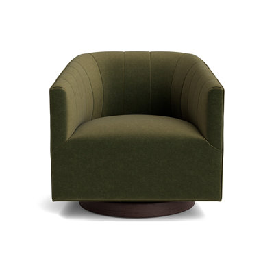 Cooper Upholstered Swivel Barrel Chair