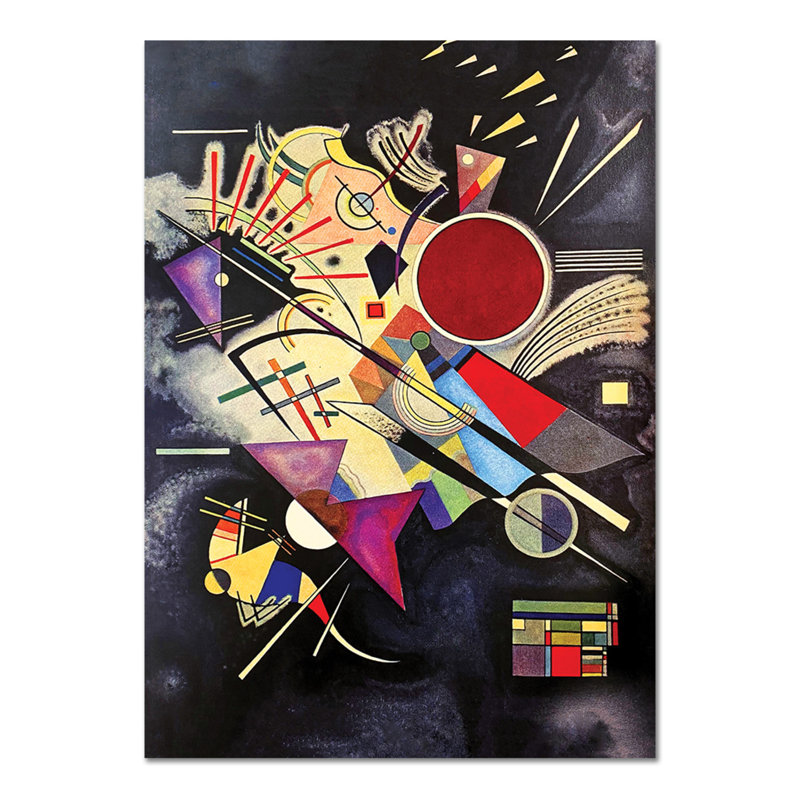 Accompagnamento Nero by Wassily Kandinsky - Rectangle Print on Canvas, 100cm H x 70cm W